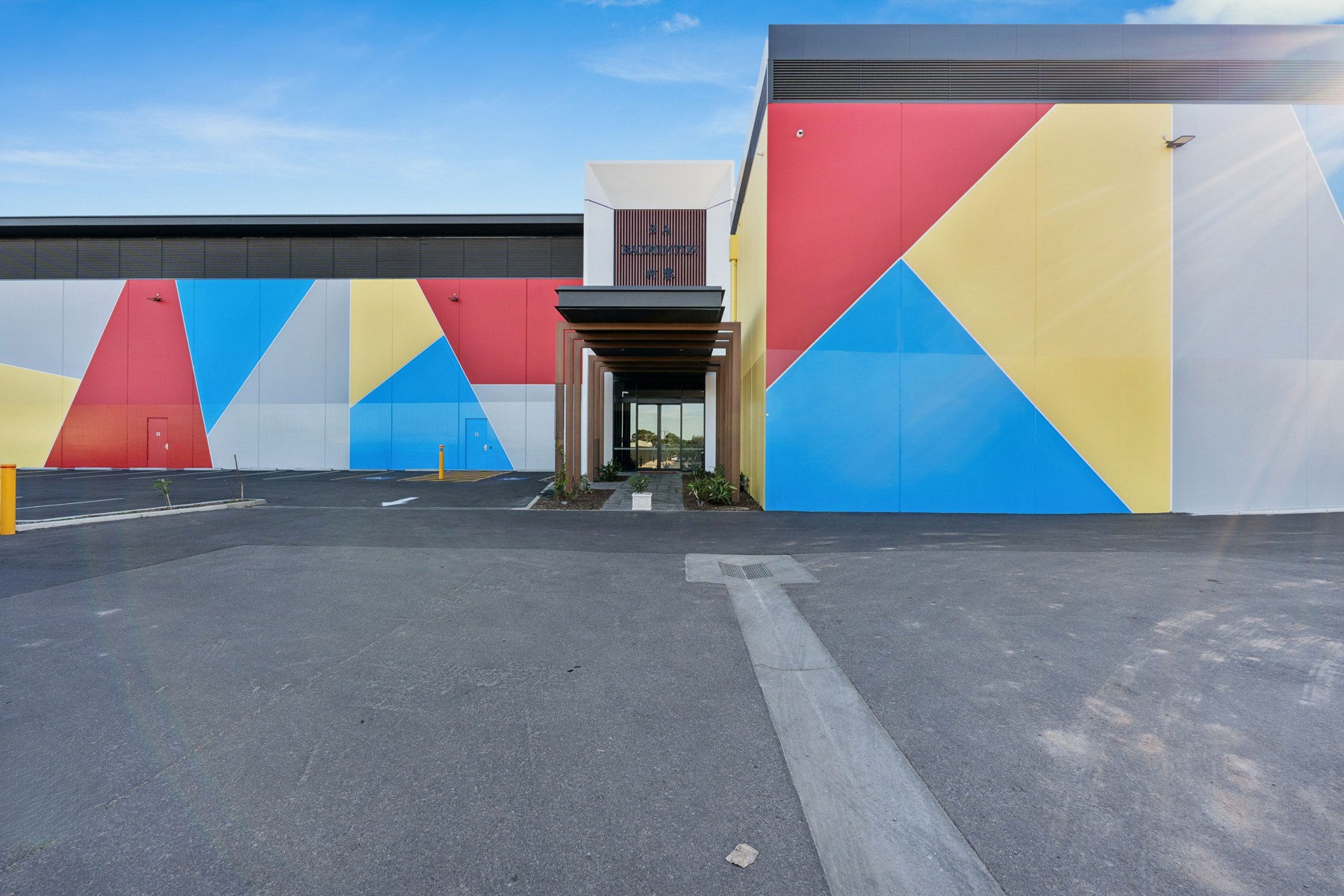 Covered entrance to the Enfield venue